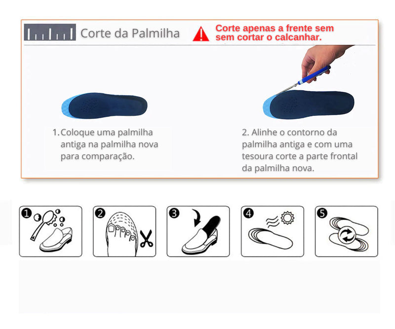 Palmilha Ortopédica OrtoFlex